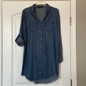 Velvet Hearts Chambray Dress